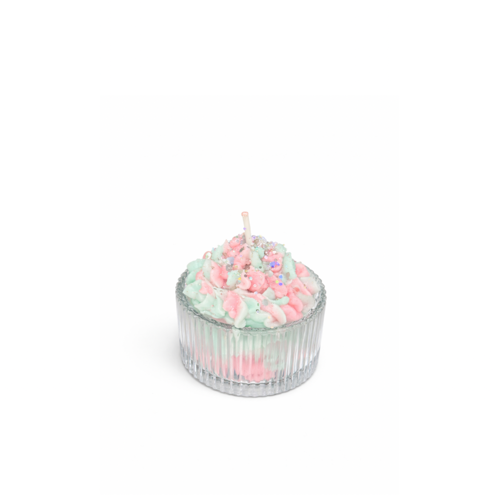 PASTEL CREAM SWIRL TEALIGHT