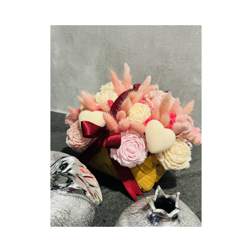 FLOWER BOUQUET ΣΕ ΚΑΛΑΘΑΚΙ