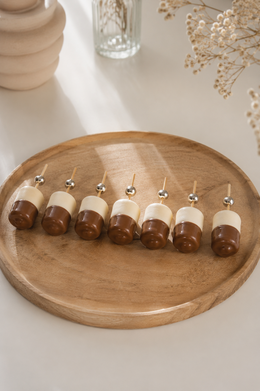 MARSHMALLOW DIPPED IN CHOCOLATE (4 τεμάχια)