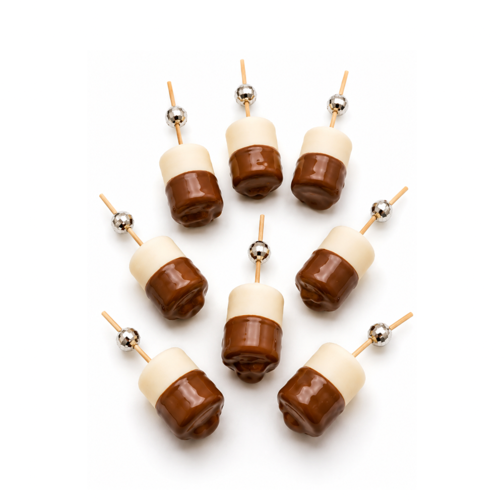 MARSHMALLOW DIPPED IN CHOCOLATE (4 τεμάχια)